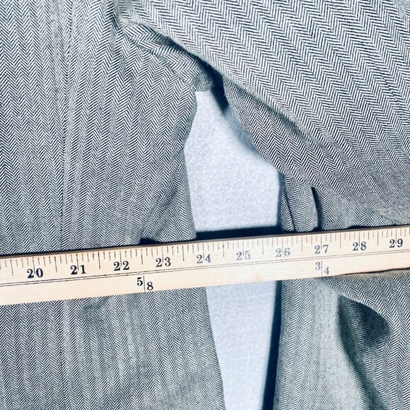 Ralph Lauren Blazer Mens 46R Gray Silk Wool Herringbone Sport Coat Jacket - Picture 13 of 15